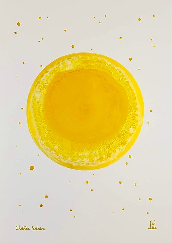 Peinture vibratoire "Chakra Solaire"