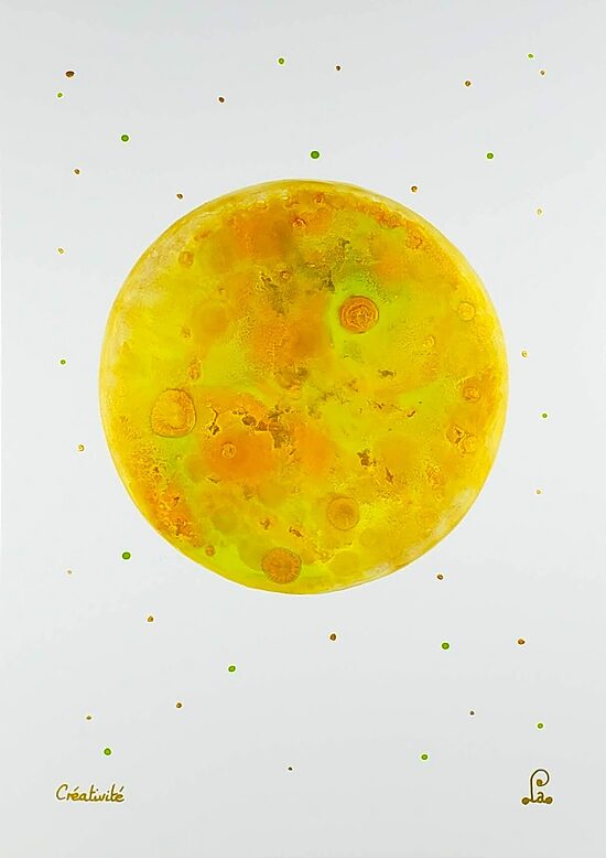 Peinture vibratoire "Créativité"