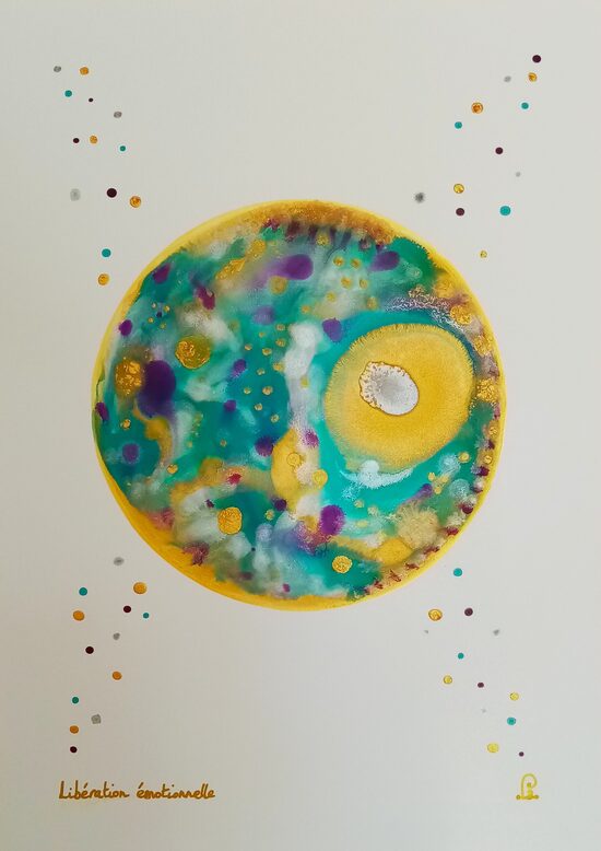 VOTRE PEINTURE VIBRATOIRE PERSONNALISÉE - Fonds BLANC - BIENTÔT DISPONIBLE