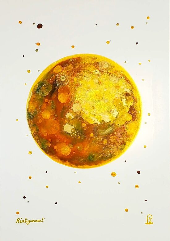 Peinture vibratoire "Réalignement"