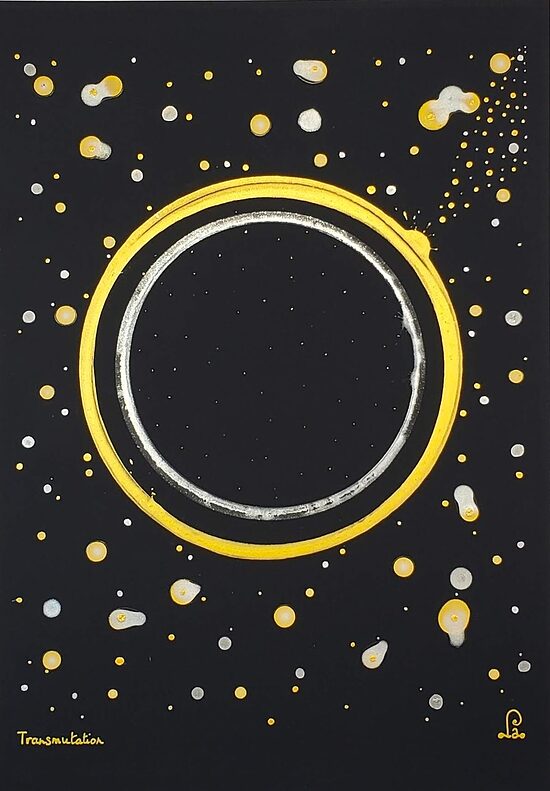 Peinture vibratoire "Transmutation"